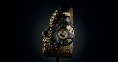 Gold-plated headphones